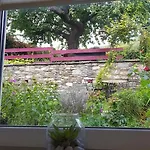 Blick Ueber Mit Gartenpavillon *